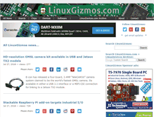 Tablet Screenshot of linuxgizmos.com